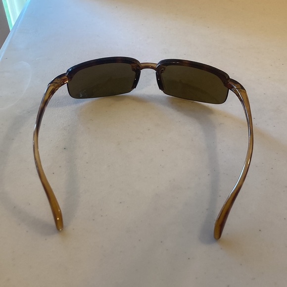 RAY BAN RB4051 642/83 TORTOISE SHADE BROWN SLEEK POLARIZED RIMLESS SUNGLASSES main image 4